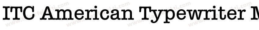ITC American Typewriter Medium字体转换
